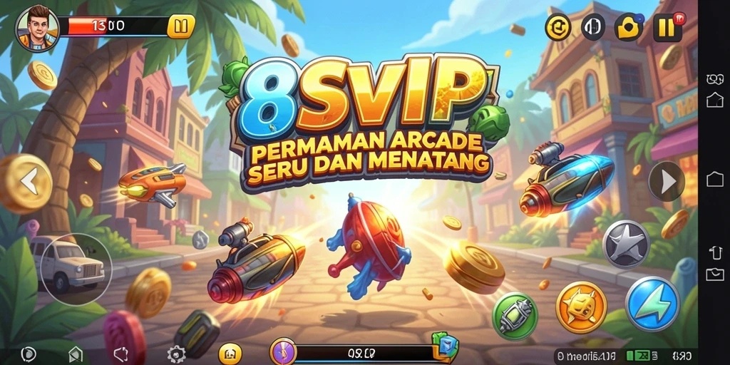 Screenshot gameplay 8SVIP menampilkan aksi seru dalam permainan Arcade.
