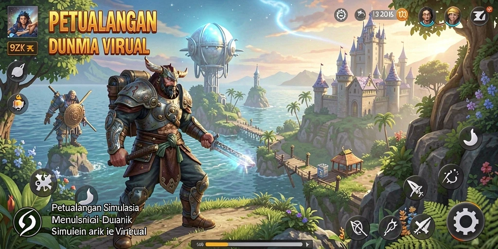 Screenshot gameplay <strong>9ZK</strong> menampilkan dunia virtual yang menarik dan interaktif.