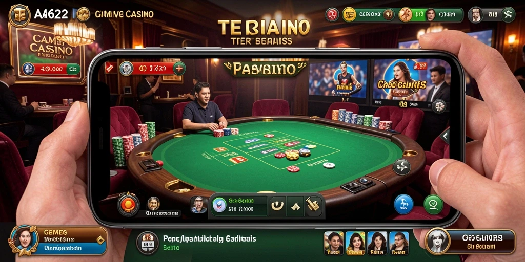 Tampilan gameplay Live Casino yang mengasyikkan dan interaktif.
