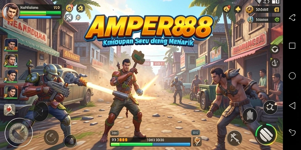 Screenshot gameplay AMPER88 yang menunjukkan aktivitas simulasi yang mengasyikkan.