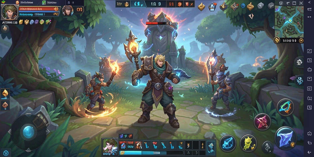 Tampilan aksi intens dalam gameplay ARPG ATOM138.