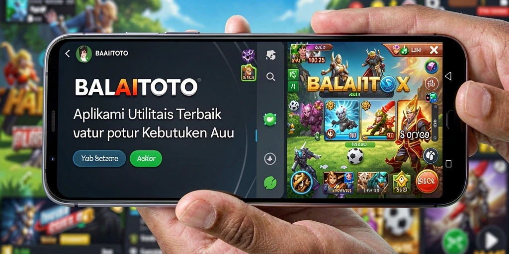 Screenshot utama BALAITOTO menampilkan antarmuka aplikasi utilitas yang ramah pengguna.