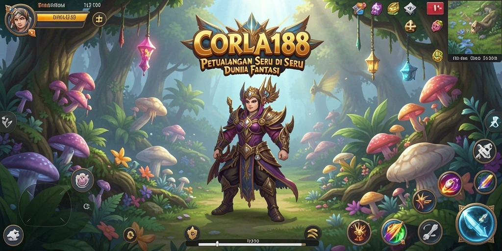 Tampilan gameplay seru dari permainan CORLA188 di dunia petualangan.
