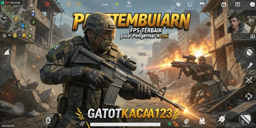 Screenshot GATOTKACA123: Tampilkan aksi pertempuran intens.