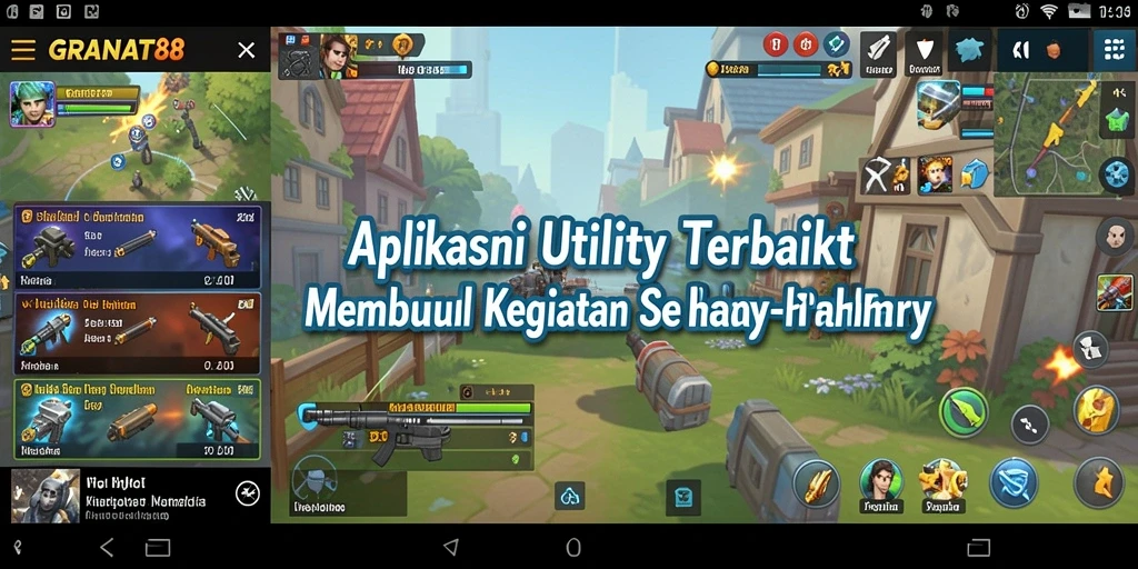Screenshot GRANAT88 yang menunjukkan antarmuka aplikasi Utility yang efisien.