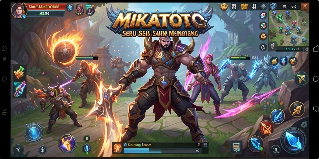 Tampilan gameplay MIKATOTO dengan aksi seru dalam dunia MMORPG.