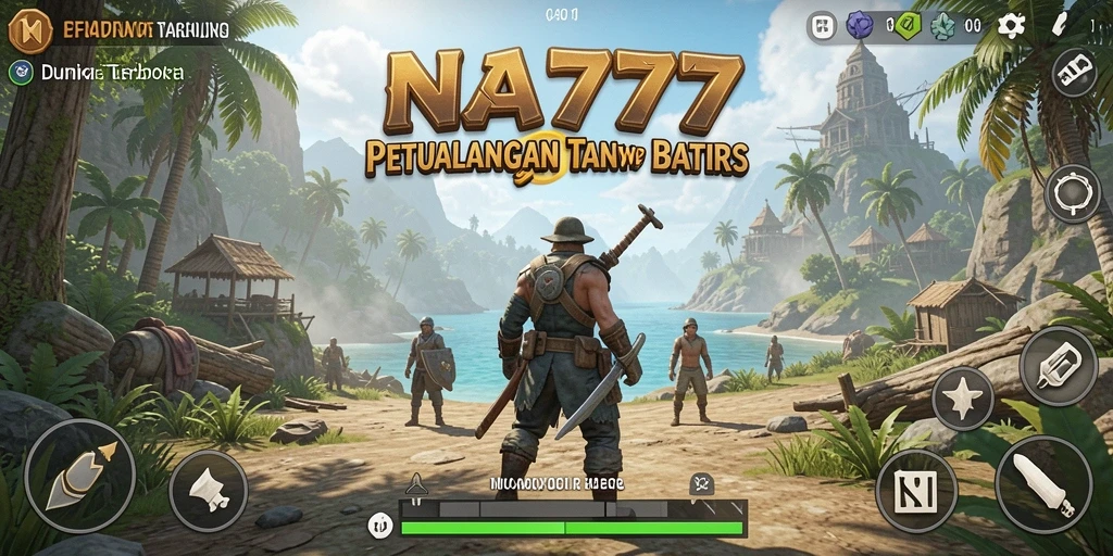 Screenshot gameplay NA777 menampilkan petualangan di dunia terbuka yang luas.