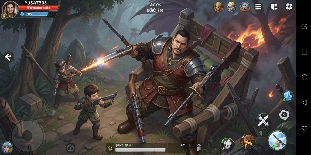Tampilan gameplay PUSAT303 dengan strategi mendebarkan.