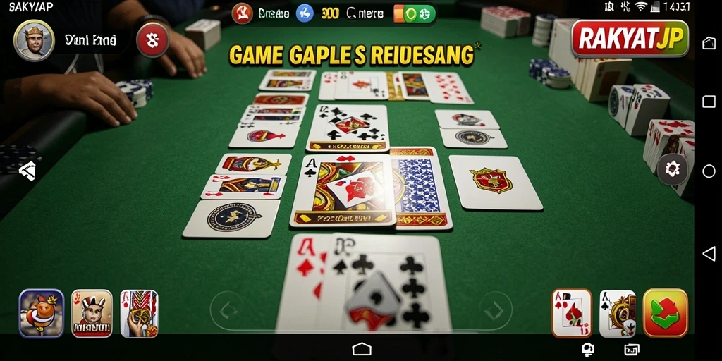 Tampilan gameplay RAKYATJP yang menarik dan seru.