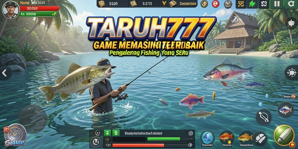 Screenshot TARUH777 menampilkan gameplay memancing yang seru dan realistis.