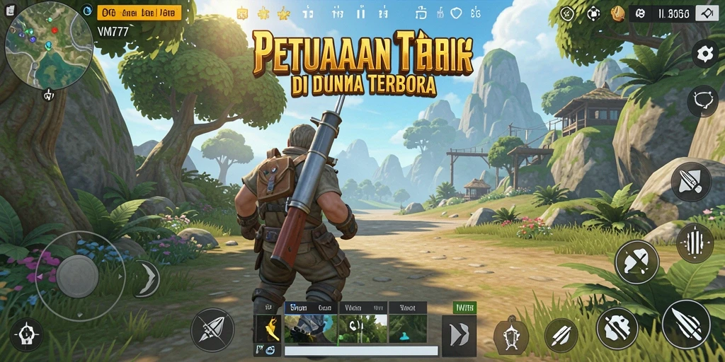 Tampilan gameplay menakjubkan dari dunia terbuka VM777.