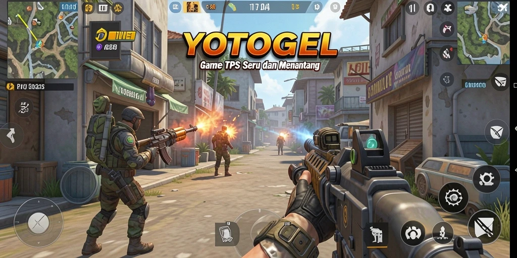 Tangkapan layar YOTOGEL menampilkan aksi seru gameplay TPS yang memukau.